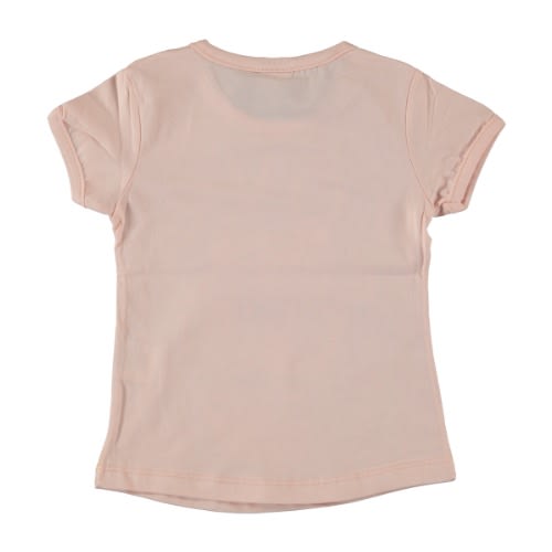 Girl T-shirt Love Me Baby  Salmon