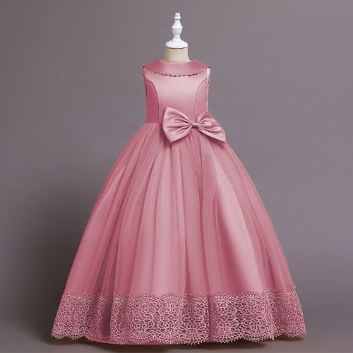 Full Length Girls Outing Dress