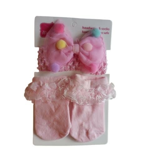 Girls Head Wrap And Socks