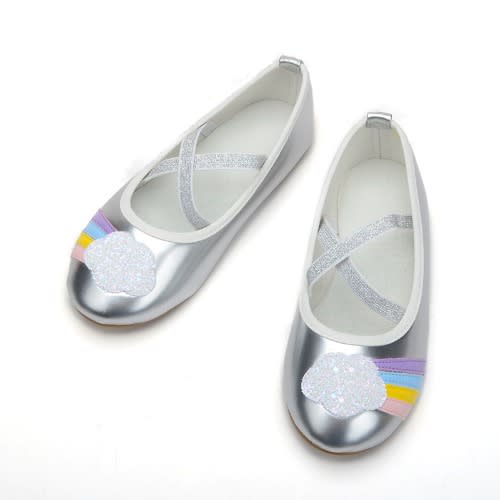 Cosy Susy - Girls Flat Shoe - Silver