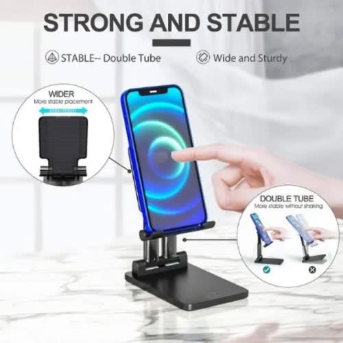 Desk Phone Holder Compatible With Smartphones And Tablets