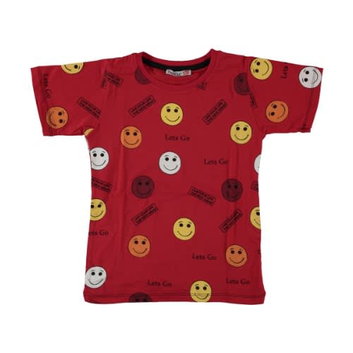 Let's Go Boys T-shirt - Red