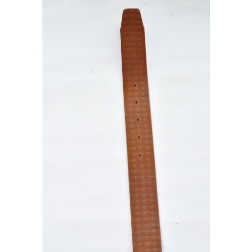 Leather Men Matted Pattern Belt-Brown-mb-9643 -Size: 115/46