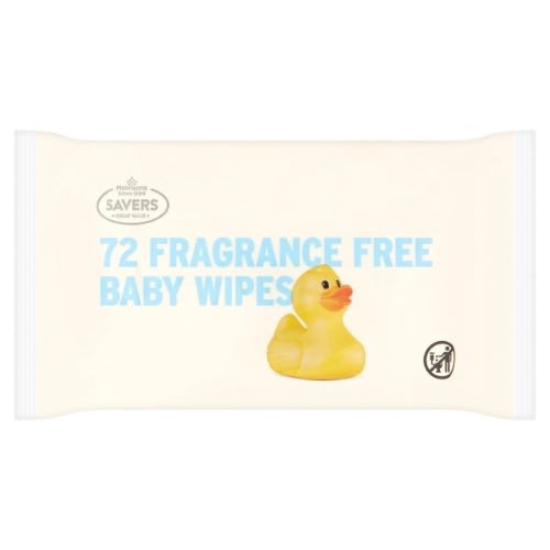 Fragrance Free Baby Wipes - 72piece