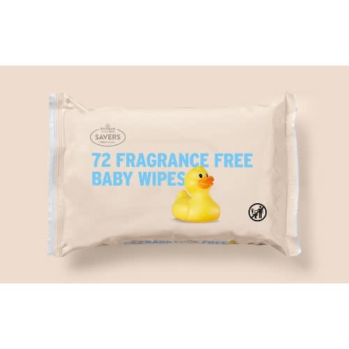 Fragrance Free Baby Wipes - 72piece