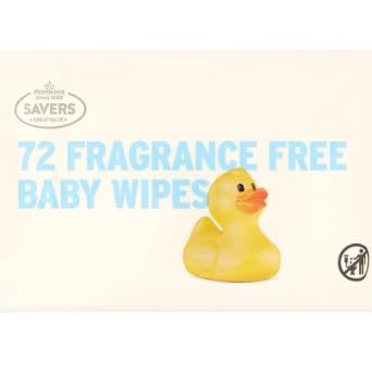 Fragrance Free Baby Wipes - 72piece