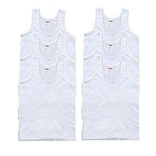 White Singlet For Girl's - 3 Pieces