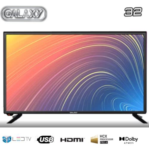Galaxy Tv 32" Led Hd + Free Gift - Power Surge Protector