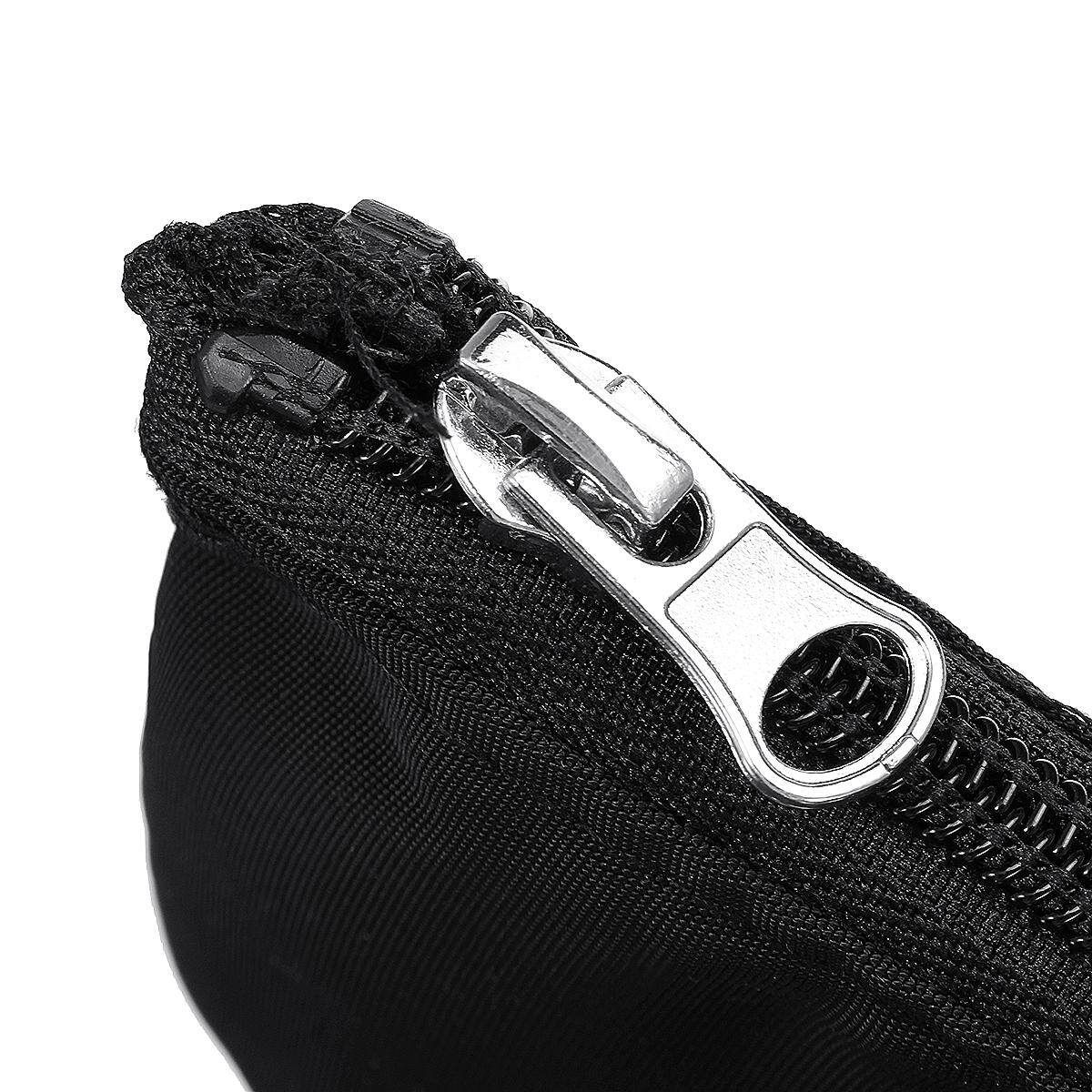 Wired / Wireless Microphone Bag Zipper Pouch Case Black Standard Size 9''x4''