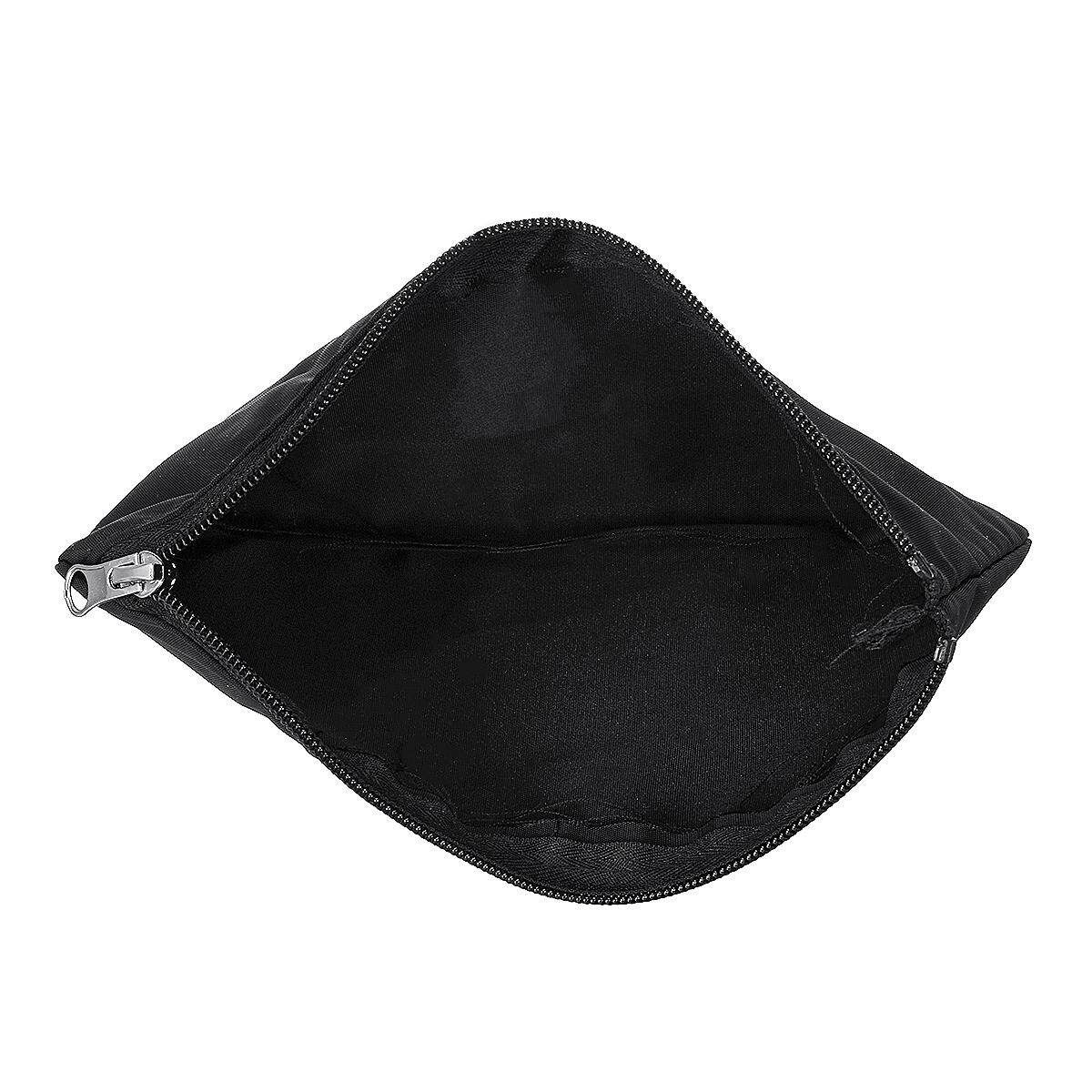 Wired / Wireless Microphone Bag Zipper Pouch Case Black Standard Size 9''x4''