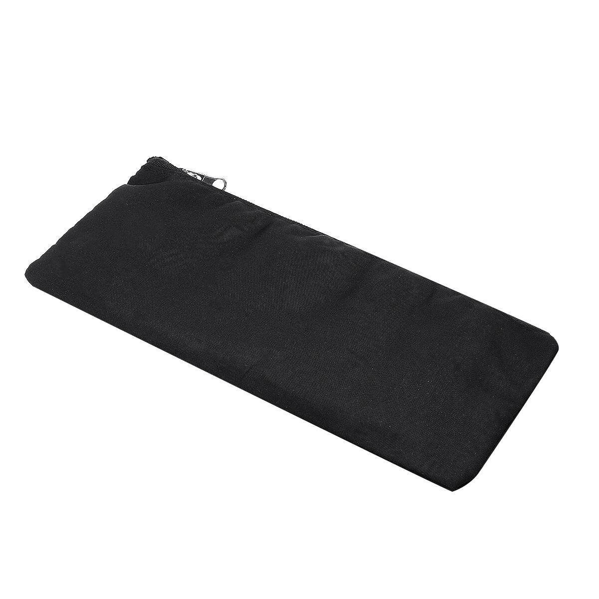Wired / Wireless Microphone Bag Zipper Pouch Case Black Standard Size 9''x4''