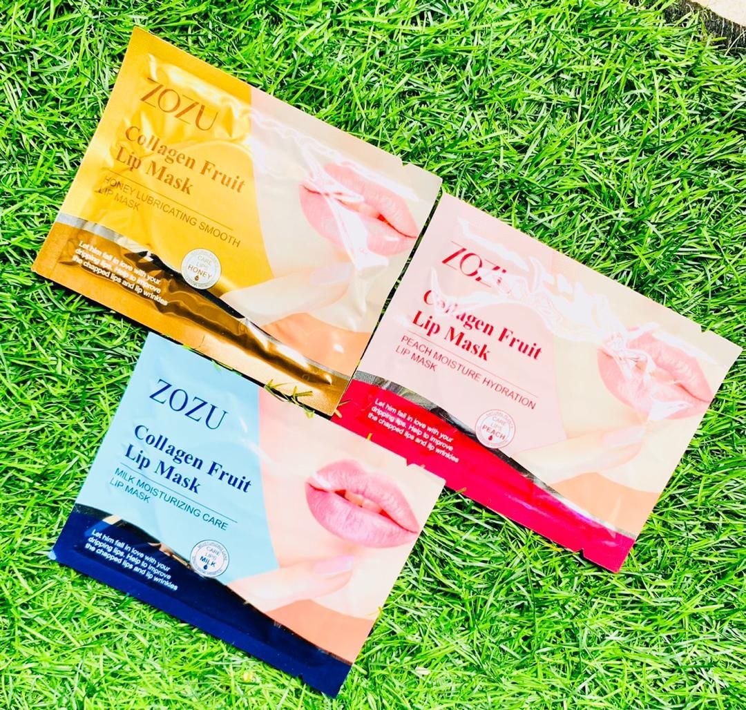 3pcs Moisturizing Collagen Lip Mask-Honey,Milk,peach