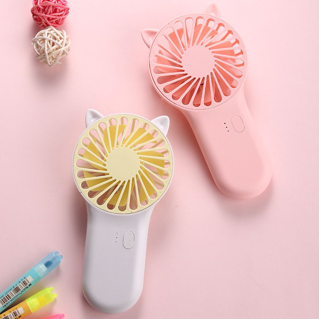 Portable #MAY Home Handy Cooling Mini Air Ventiladors 800mAH Fan Built-in Battery Fan Handheld USB 1PC For Rechargeable Outdoor