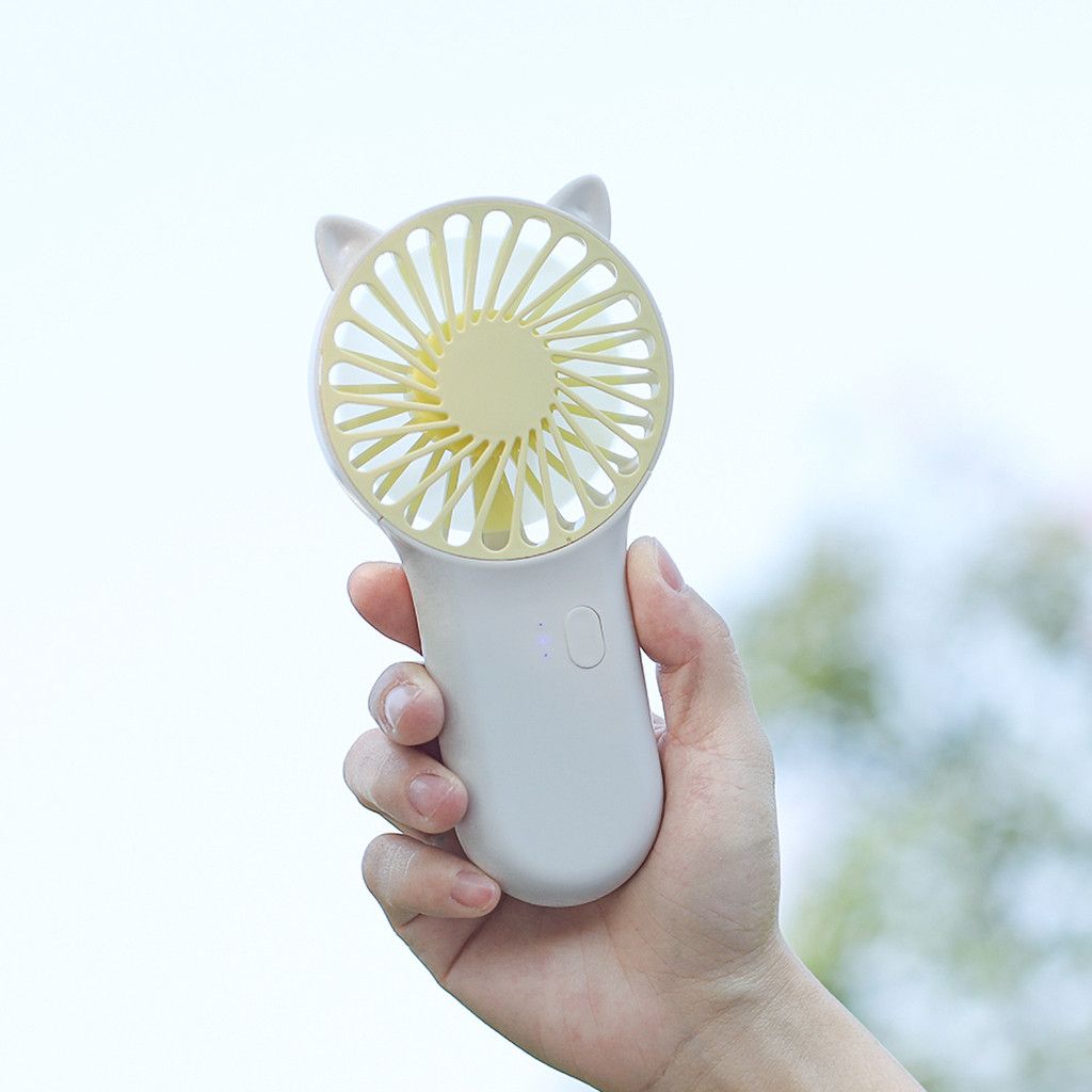 Portable #MAY Home Handy Cooling Mini Air Ventiladors 800mAH Fan Built-in Battery Fan Handheld USB 1PC For Rechargeable Outdoor