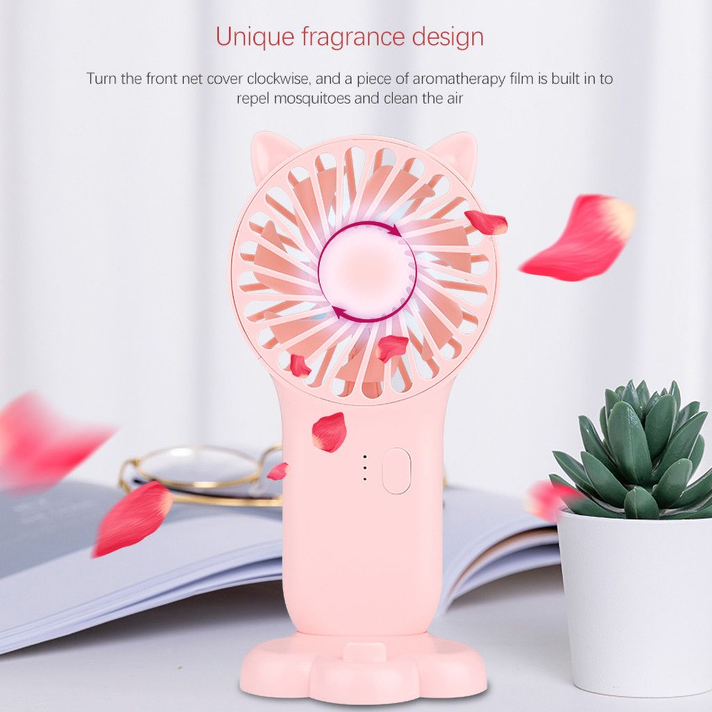 Portable #MAY Home Handy Cooling Mini Air Ventiladors 800mAH Fan Built-in Battery Fan Handheld USB 1PC For Rechargeable Outdoor