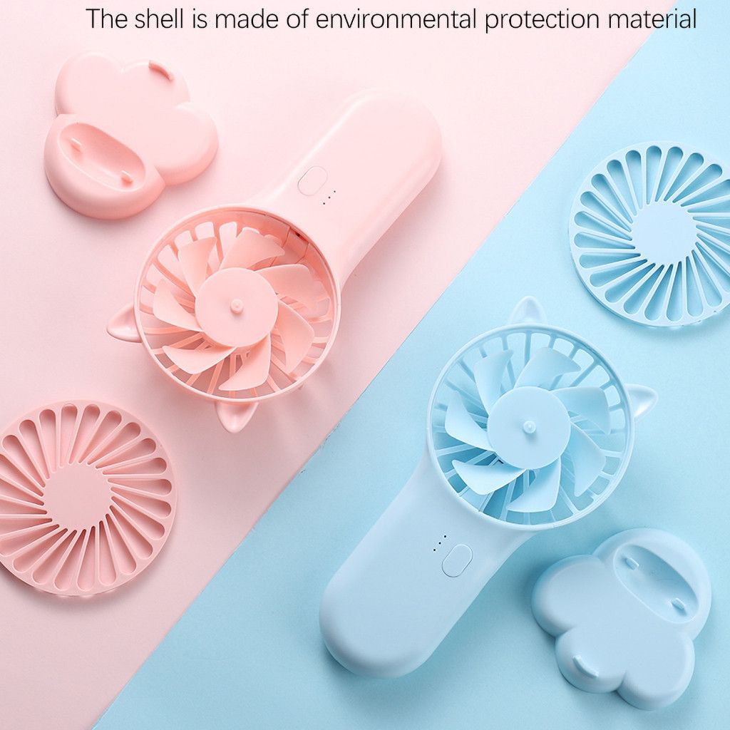 Portable #MAY Home Handy Cooling Mini Air Ventiladors 800mAH Fan Built-in Battery Fan Handheld USB 1PC For Rechargeable Outdoor