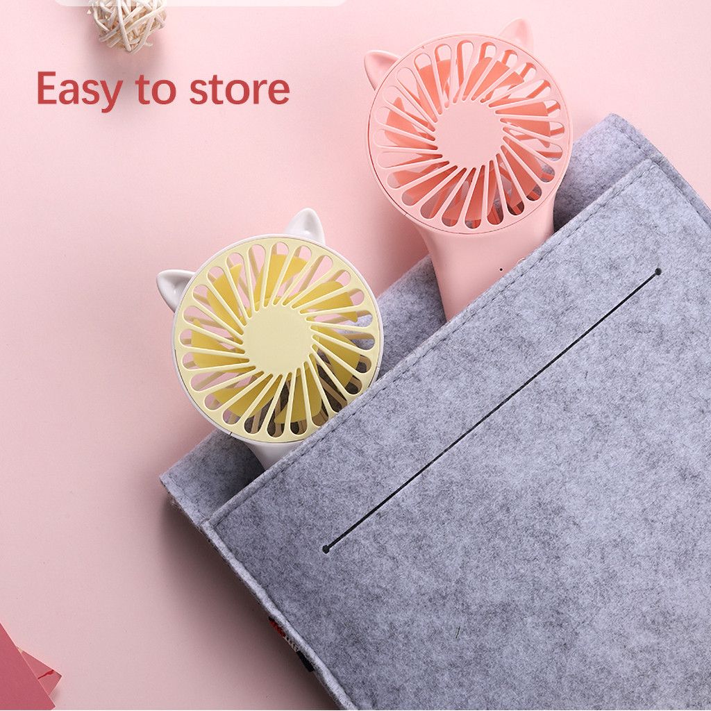 Portable #MAY Home Handy Cooling Mini Air Ventiladors 800mAH Fan Built-in Battery Fan Handheld USB 1PC For Rechargeable Outdoor