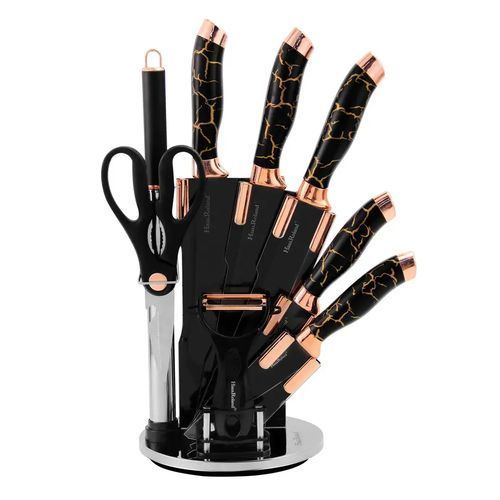 High Quality Marble Professional Knife Set- 8pcs Plus Stand