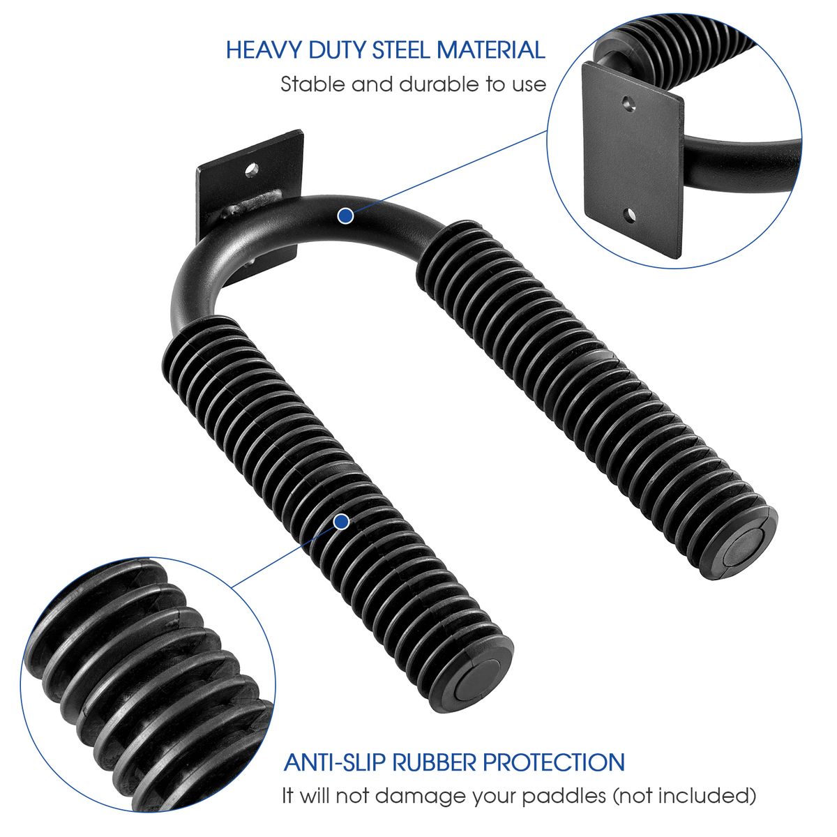 Kayak Paddle Storage Rack Holder Wall Mount Accessories For