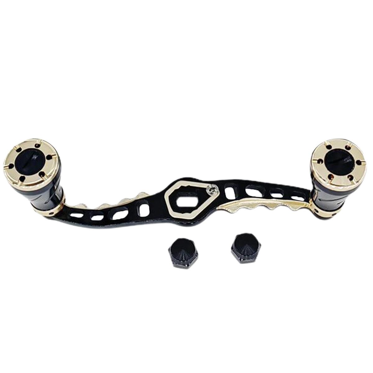 1 Set Modified Rocker Arm Outdoor Fishing Reel Grip Handle Black Golden