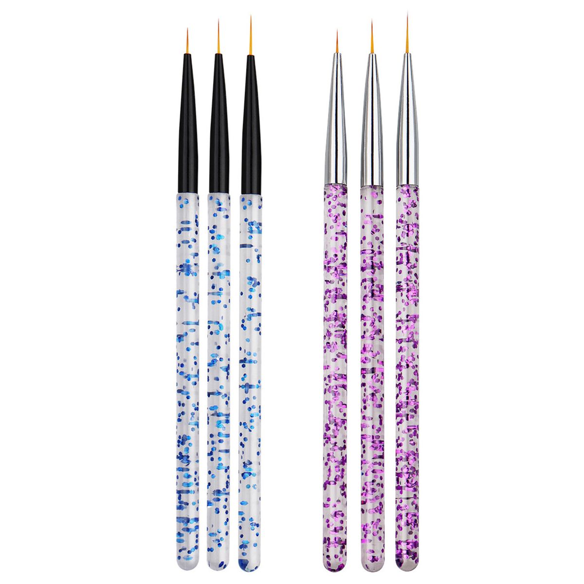 3Pcs Nail Art Liner Brushes Non-deformation-Blue