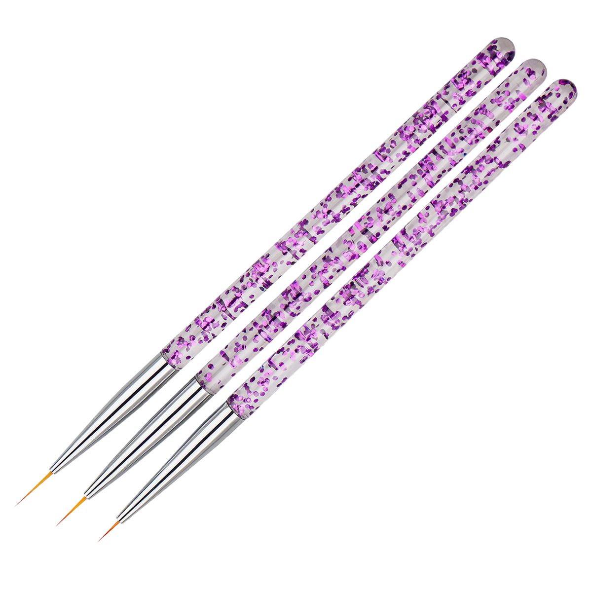 3Pcs Nail Art Liner Brushes Non-deformation-Blue