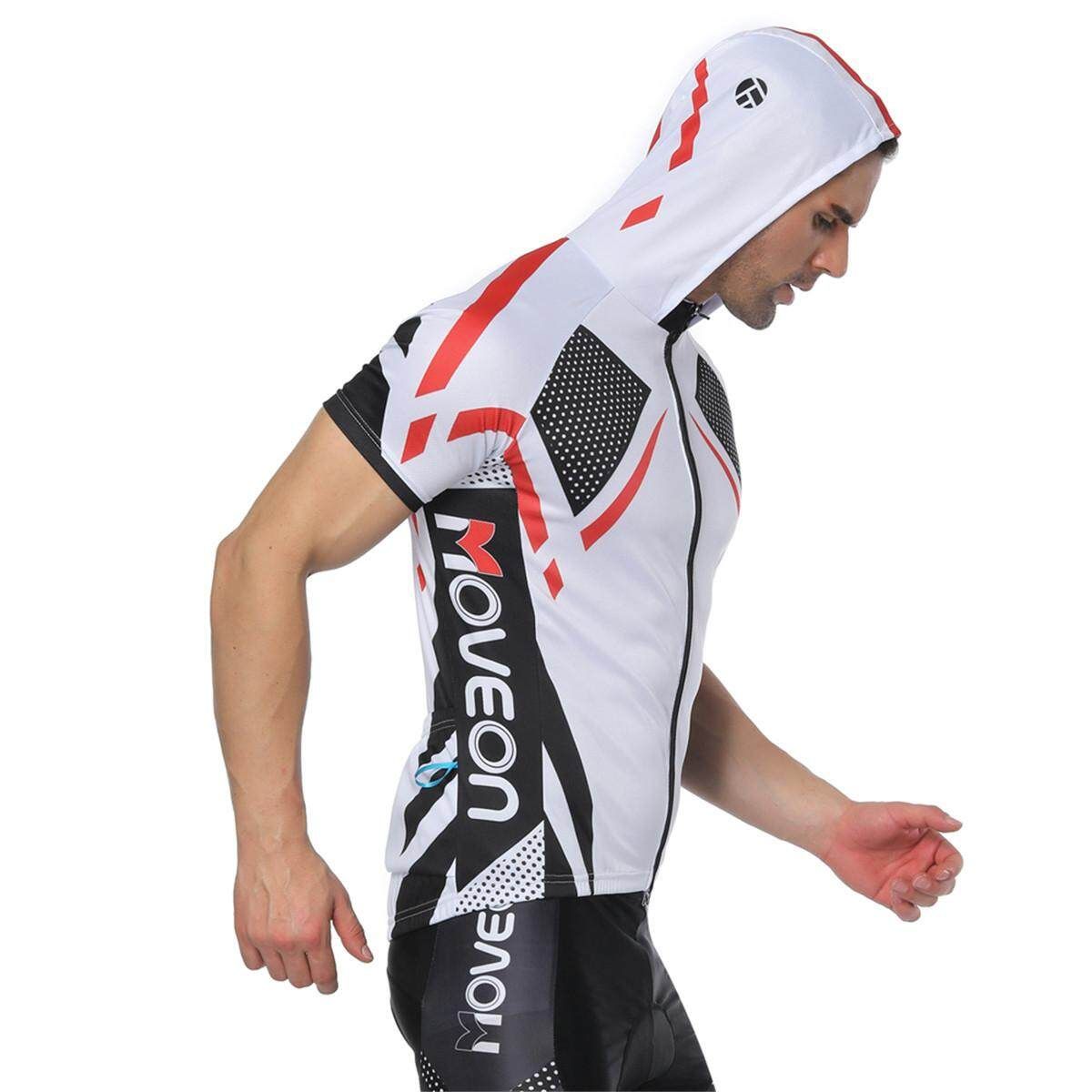 Men's Cycling Clothing MTB Bike Short Sleeve Bicycle Jersey Racing Clothing Sports Wear White XL