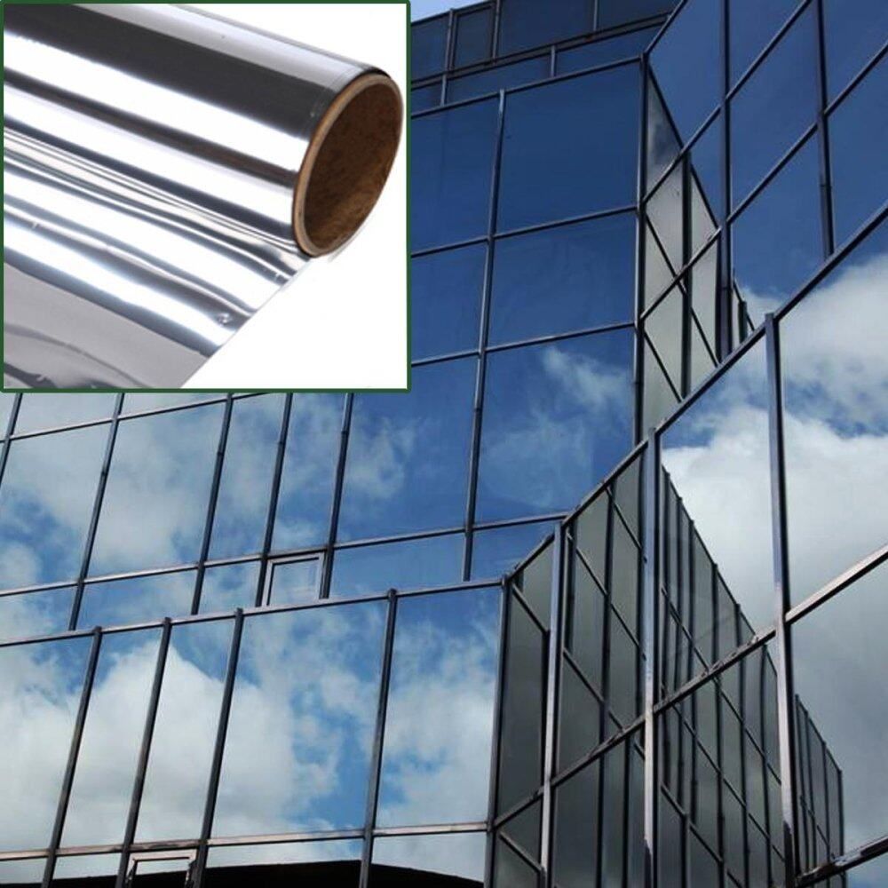 Mirror Window Film One Way Silver Privacy Glass Sticker Reflective 12 In X 24 Ft