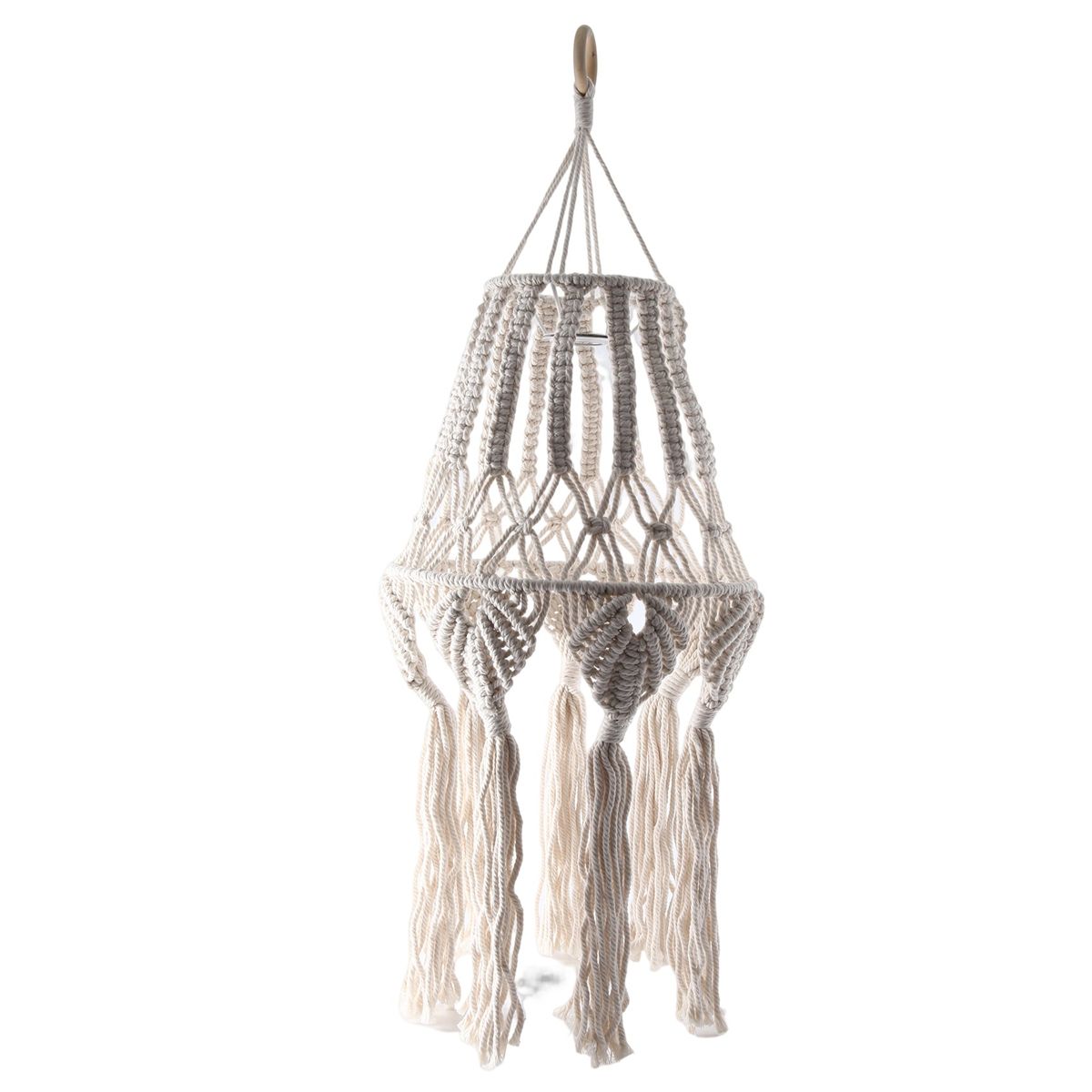 Macrame Lamp Shade Hanging Pendant Light Cover Bedroom