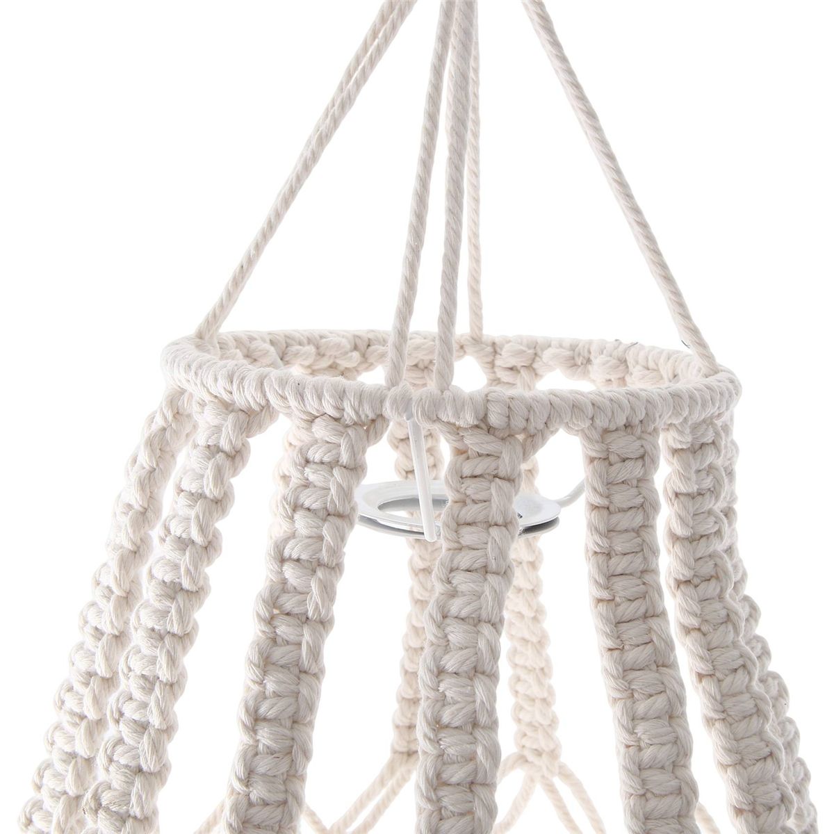 Macrame Lamp Shade Hanging Pendant Light Cover Bedroom