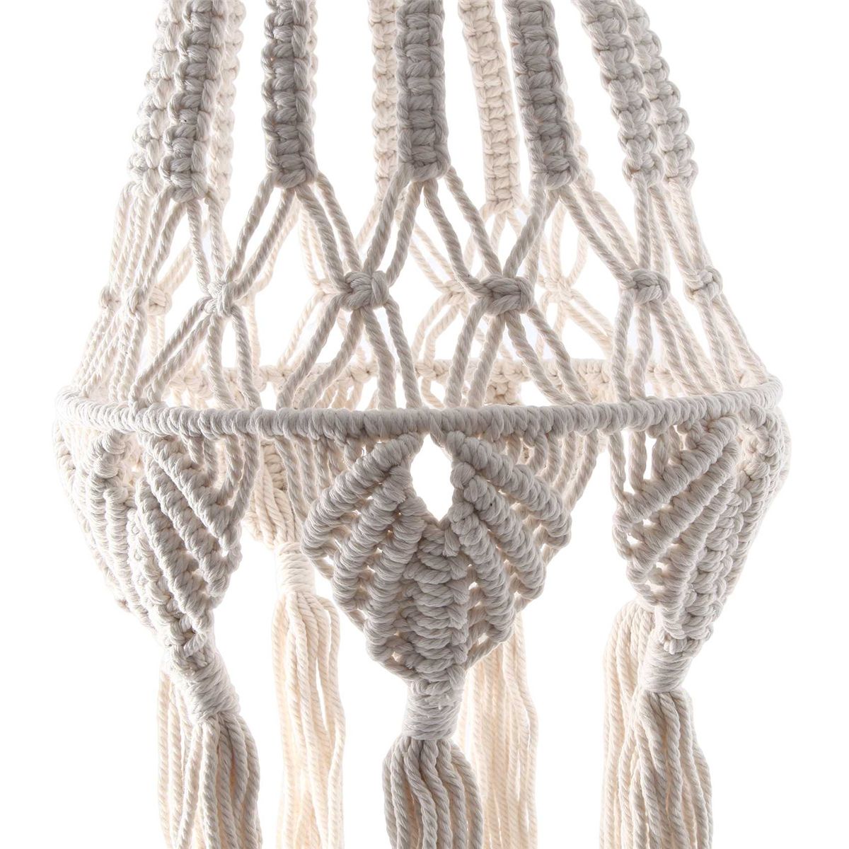 Macrame Lamp Shade Hanging Pendant Light Cover Bedroom