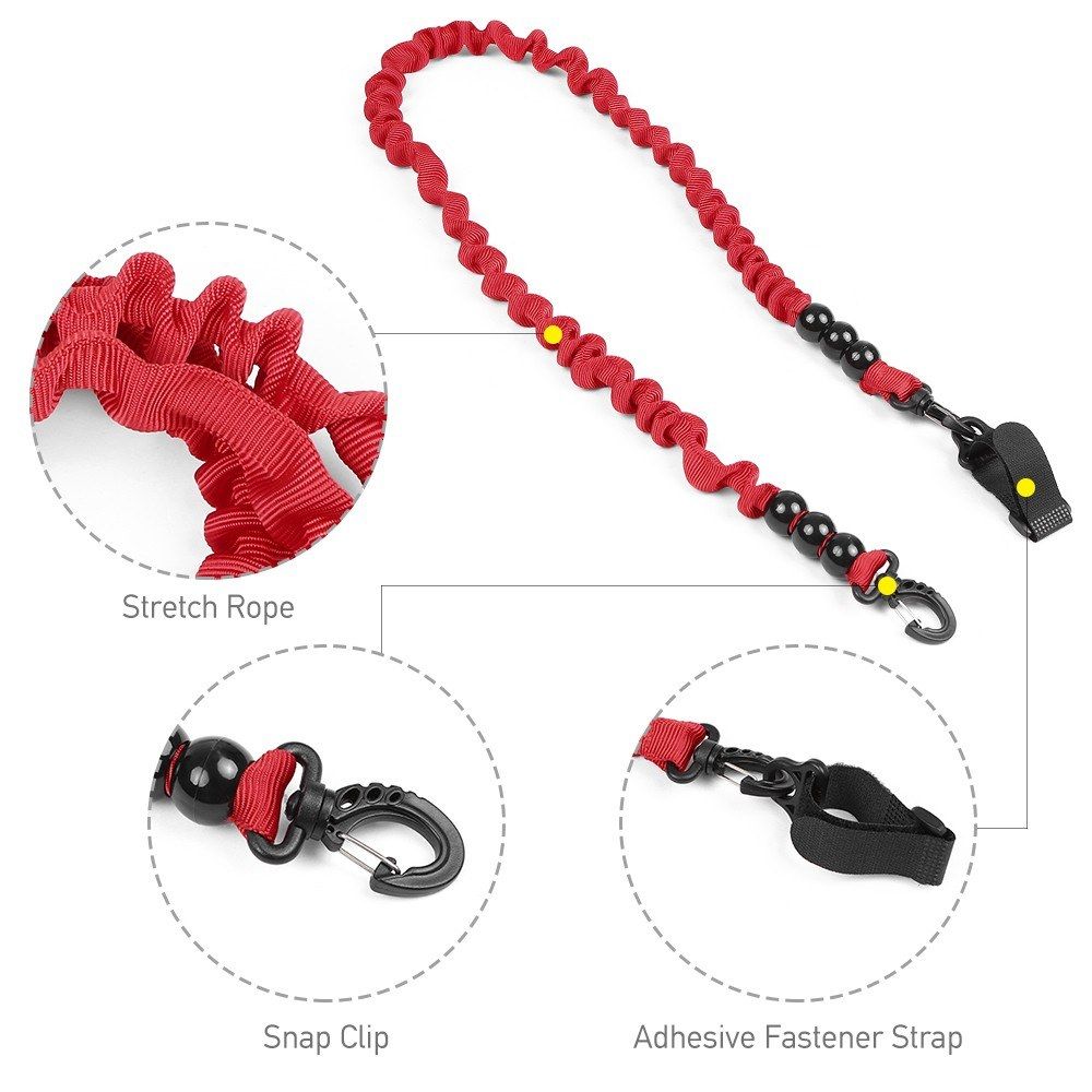 Elastic Paddle Leash Kayak Canoe Safety Fishing Rod Rowing