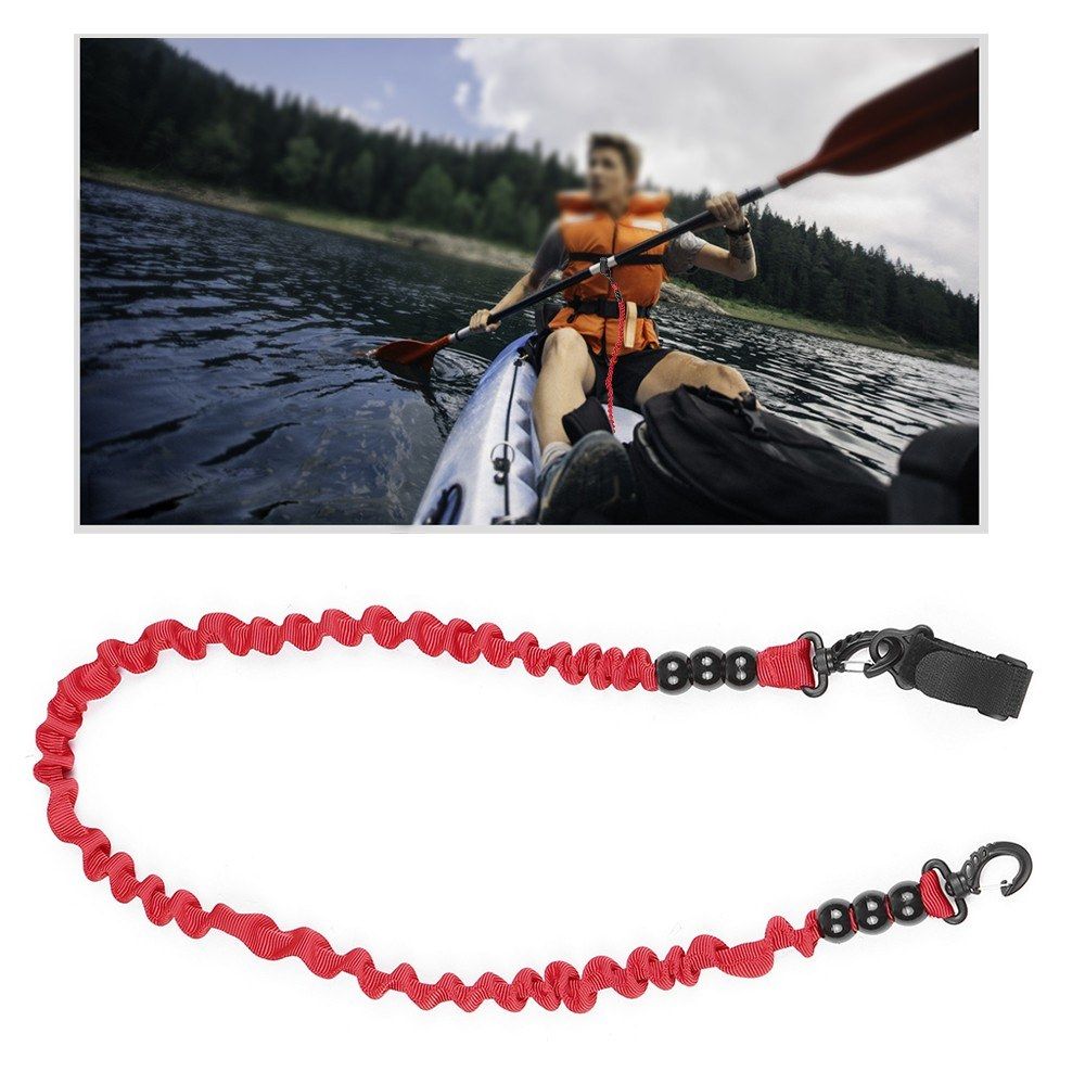 Elastic Paddle Leash Kayak Canoe Safety Fishing Rod Rowing
