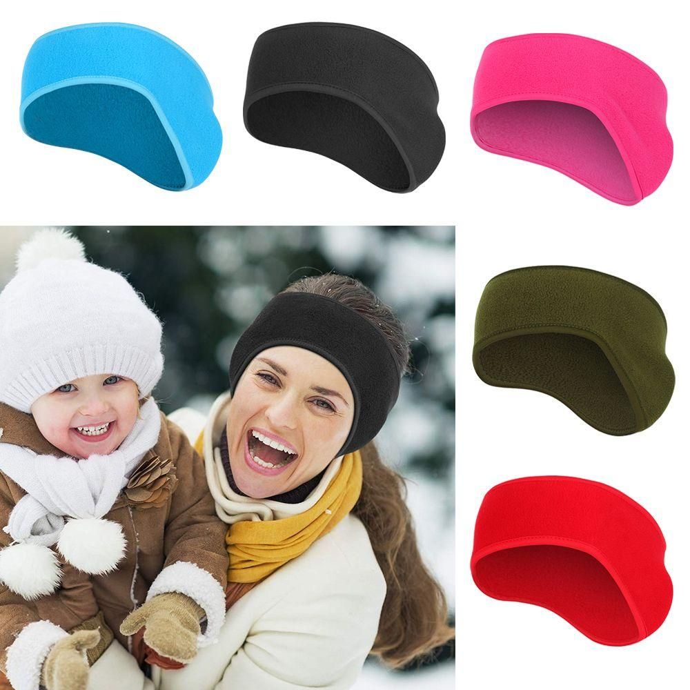 1Pc Fleece Ear Warmer Muff Winter Headband Ear Muffs for Men Women Running Skiing Outdoor Sports Headband Headscarf