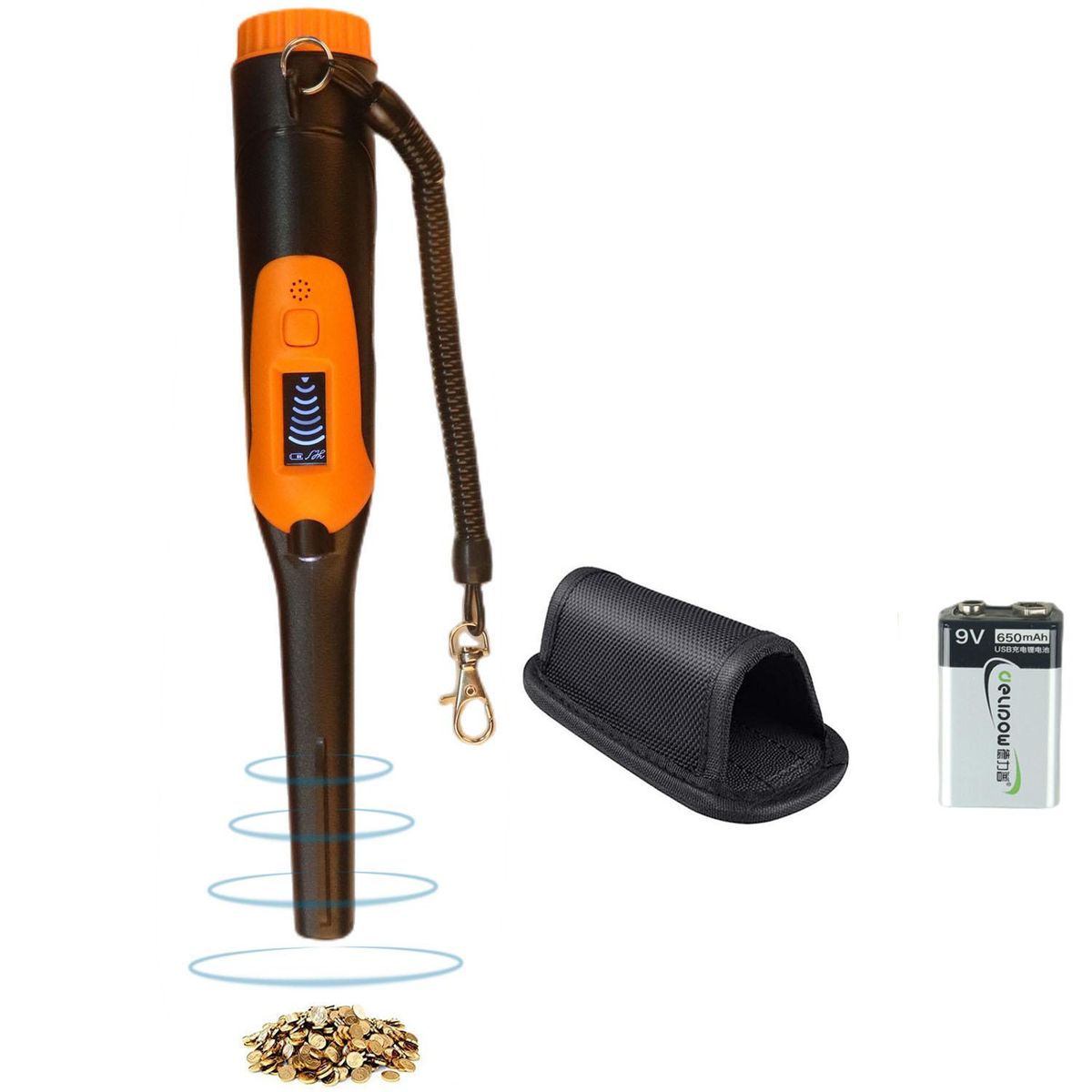 Metal Detector Three Modes Pinpointer High Sensitivity Pin Pointer-2021 Audio Louder With 9V Recharging Battery