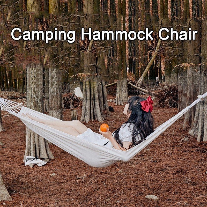 Single Person Hammock Chair With Carry Bag Swing Bed For