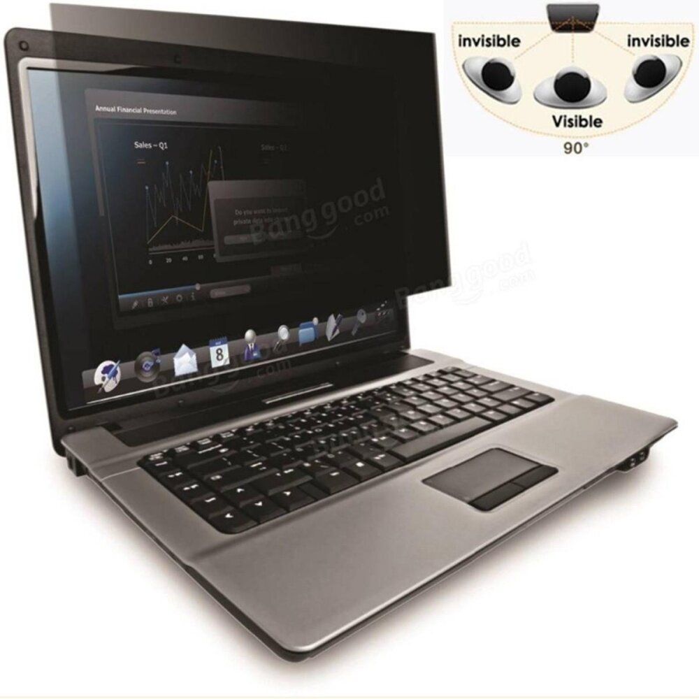 Multi-sized Anti Privacy Screen Protective Filter Protector For Laptop Computer 15" 15 Inch