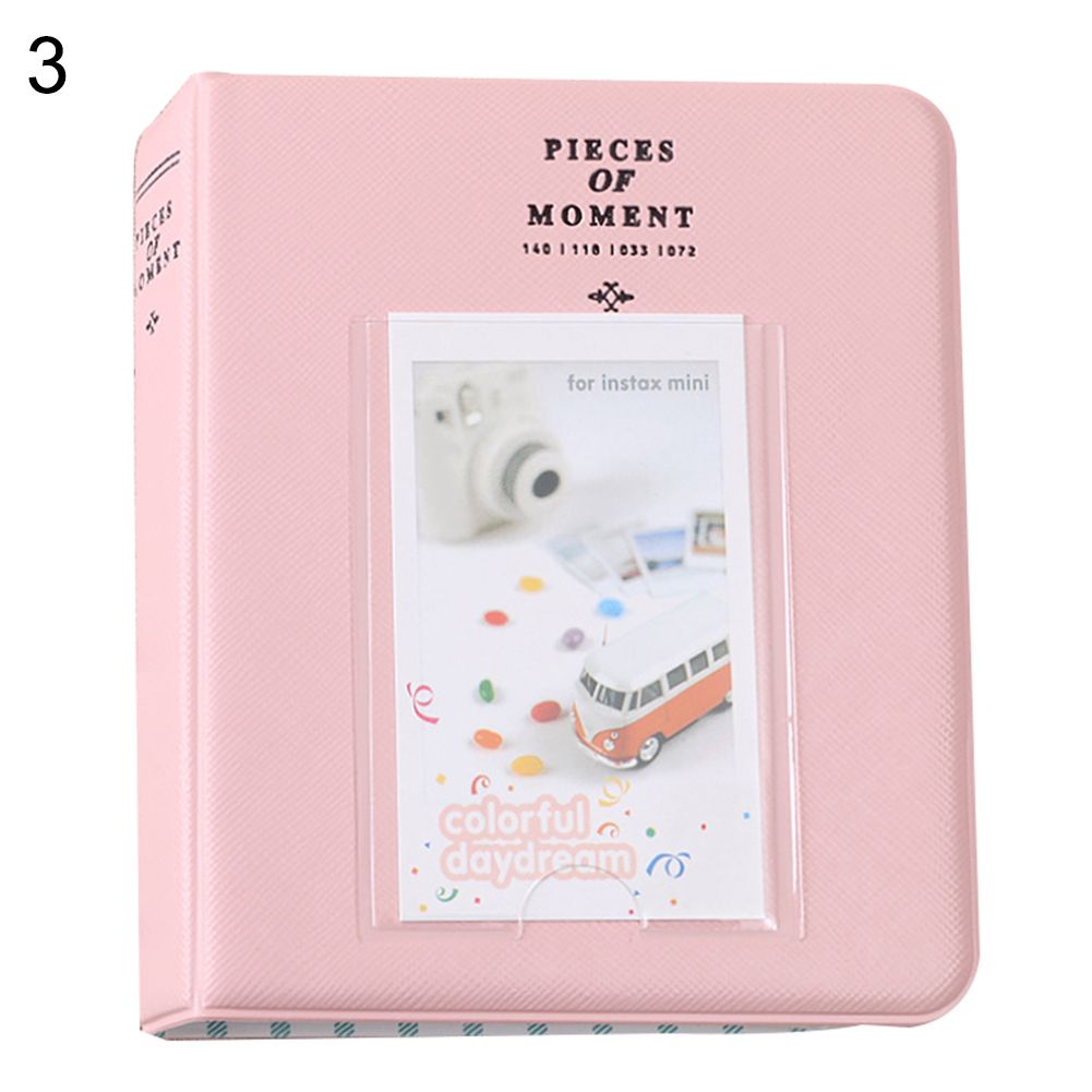 Cartoon 3inch 64 Pockets Photo Album Picture Storage-Pink