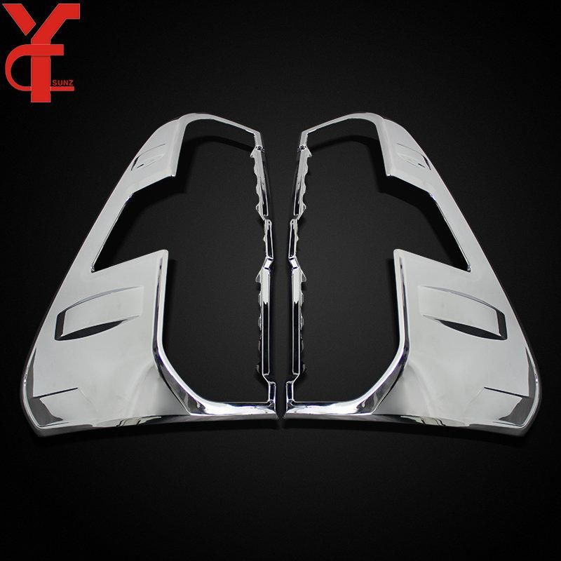 ABS Tail Light Lamp Covers For Toyota Hilux 2021 2022 2023 4x4 Rear Lamp Hoods Car Styling Accessories