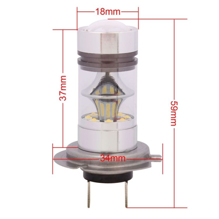 H7 850LM P43T 100W LED Car Front Headlights Lamp Bulb