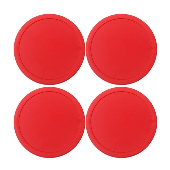 4PCS Plastic Air Hockey Pushers And 4PCS Pucks Replacement For Game