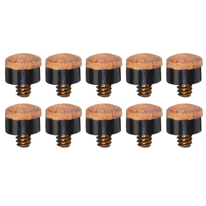 10Pcs New Pool Billiard Cue Stick Ferrules Screw-On Tips For Snooker Size # 10M