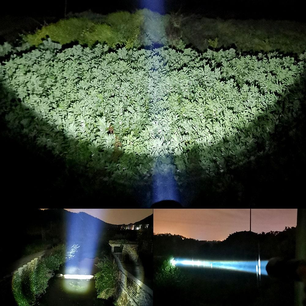 USB Charge Flashlight Portable Super Bright Outdoor LED COB High Quality Flashlight with Four Lighting Modes SOS Flash Waterproof Built-in Lithium Battery for Camping Hiking Emergency