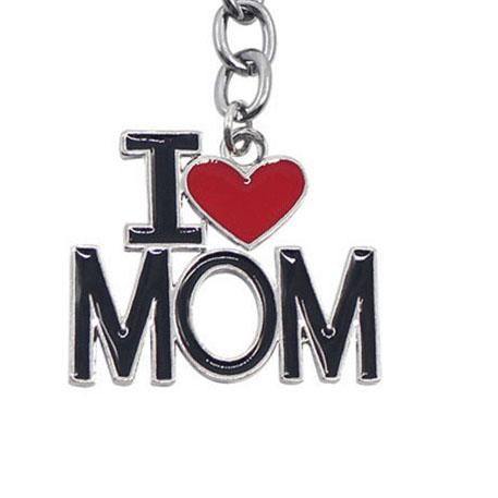 Bags Keychain I Love Mom Keychain for Mother's Day Gifts and Birthday Gift