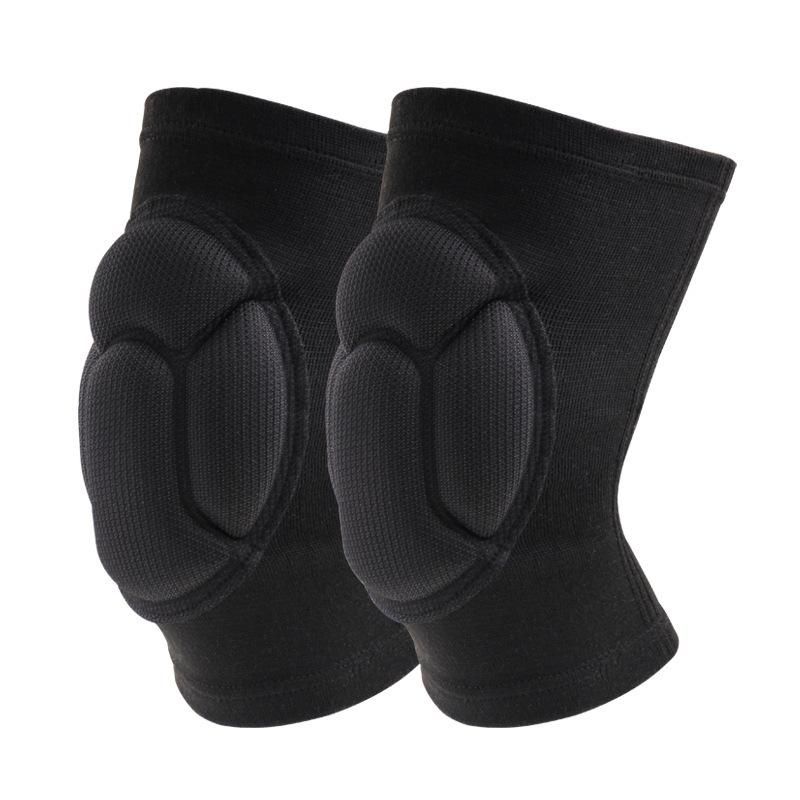 Sports sponge knee pads volleyball basketball yoga roller skating anti-collision sponge knee pads dance kneeling anti-pressure sponge knee pads L size black