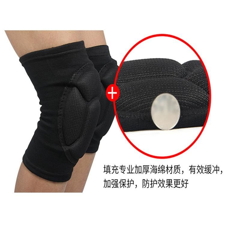Sports sponge knee pads volleyball basketball yoga roller skating anti-collision sponge knee pads dance kneeling anti-pressure sponge knee pads L size black