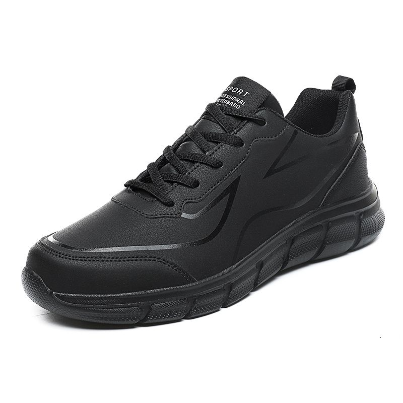 Men's Big Size Casual Leather Sports Running Shoes