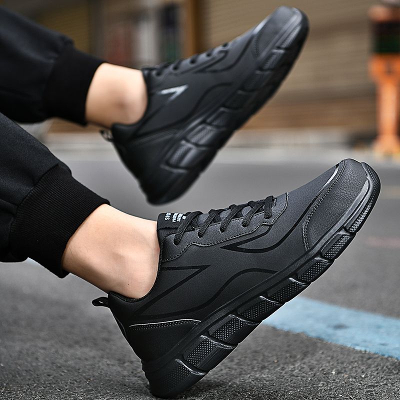 Men's Big Size Casual Leather Sports Running Shoes