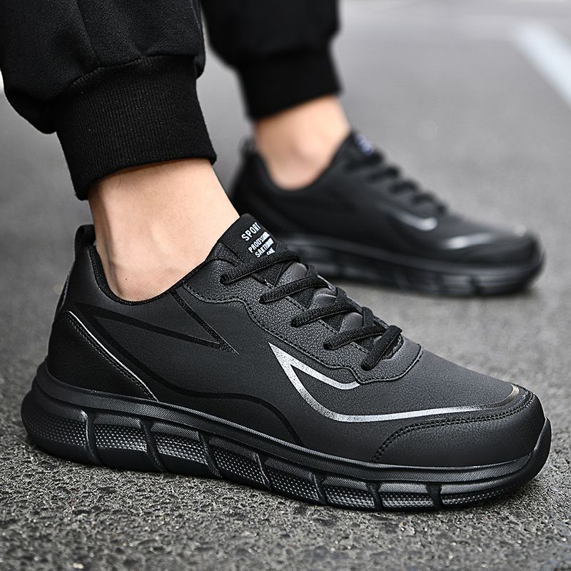 Men's Big Size Casual Leather Sports Running Shoes