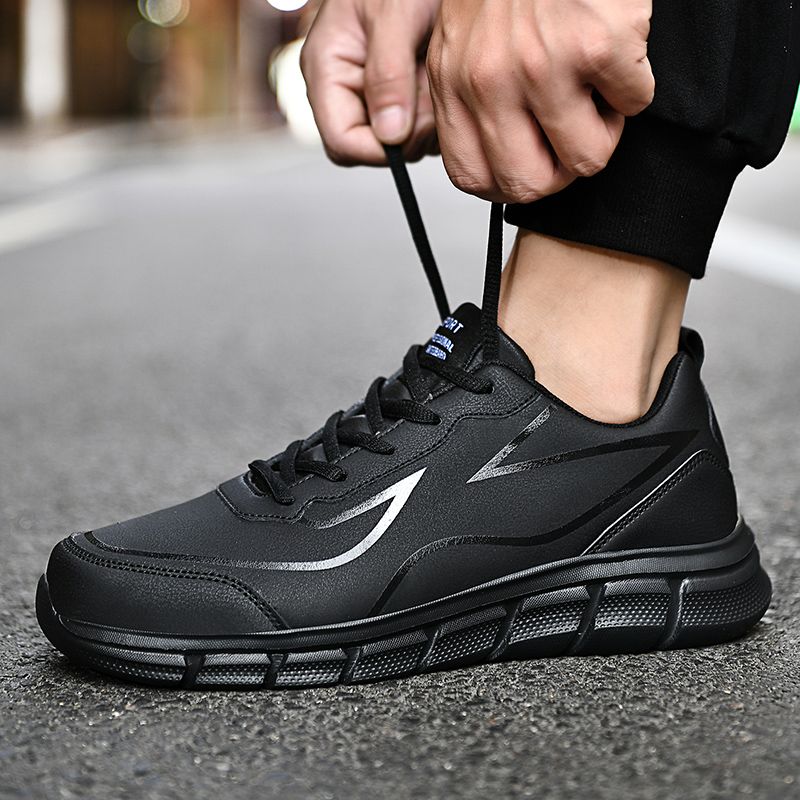 Men's Big Size Casual Leather Sports Running Shoes